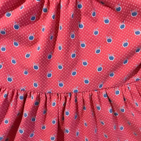 Matilda Jane Jennifer Apple SZ 6 short sleeve top tunic apples ruffles - Picture 3 of 5